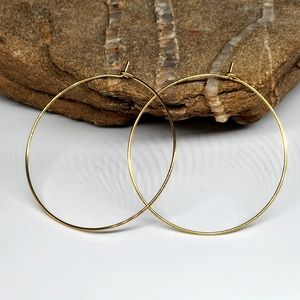 Madewell 14k Gold-plated Thin Wire Hoop Ear Ring Earrings